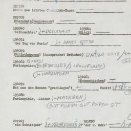 Western questionnaire, answ...