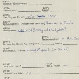 Western questionnaire, answ...