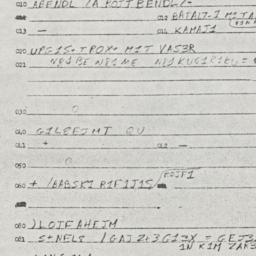 Eastern questionnaire, answ...