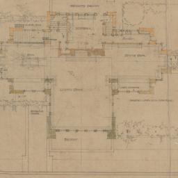 Grounds, first floor plan