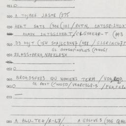 Eastern questionnaire, answ...