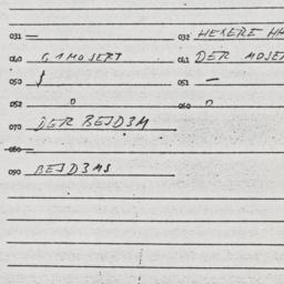 Eastern questionnaire, answ...