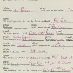 Western questionnaire, answ...