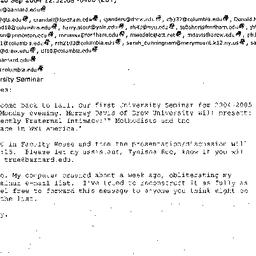 Announcements, 2004-09-27. ...