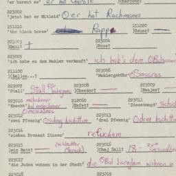 Western questionnaire, answ...