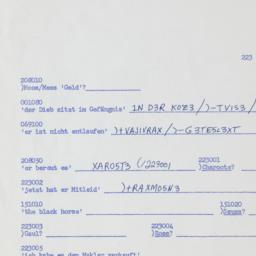 Western questionnaire, answ...