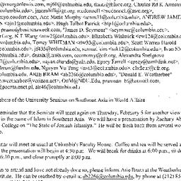 Announcements, 2004-02-05. ...