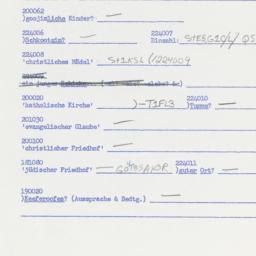 Western questionnaire, answ...