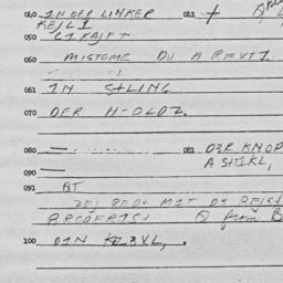 Eastern questionnaire, answ...