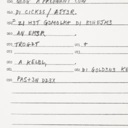 Eastern questionnaire, answ...