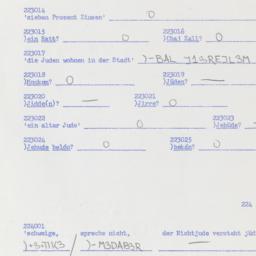 Western questionnaire, answ...