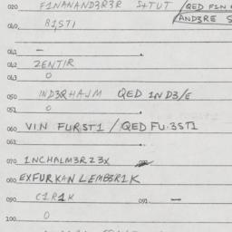 Eastern questionnaire, answ...