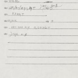 Eastern questionnaire, answ...