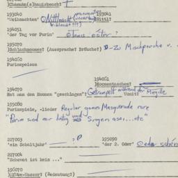 Western questionnaire, answ...