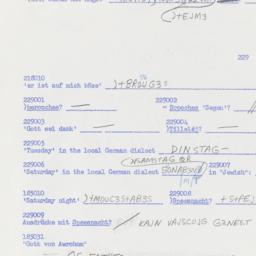 Western questionnaire, answ...