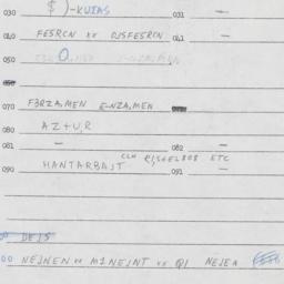 Eastern questionnaire, answ...