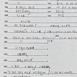 Eastern questionnaire, answ...