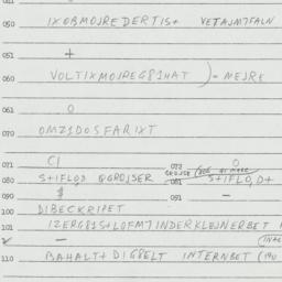 Eastern questionnaire, answ...