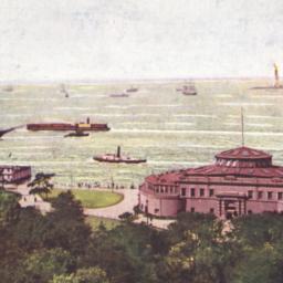Battery and New York Harbor.