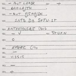 Eastern questionnaire, answ...