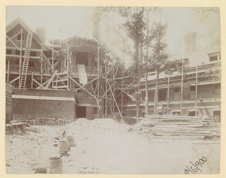 [William C. Whitney House, construction view]