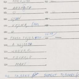 Eastern questionnaire, answ...