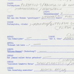 Western questionnaire, answ...