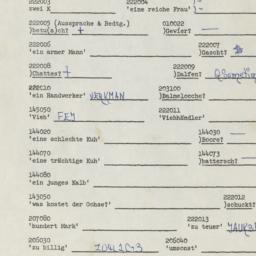 Western questionnaire, answ...