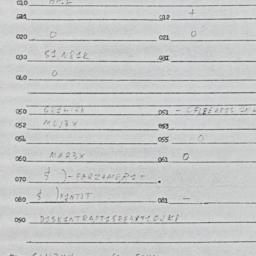 Eastern questionnaire, answ...