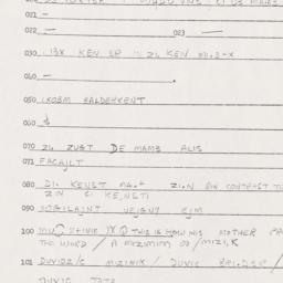 Eastern questionnaire, answ...