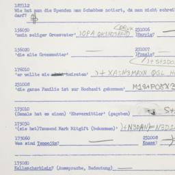 Western questionnaire, answ...