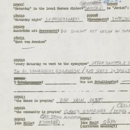 Western questionnaire, answ...