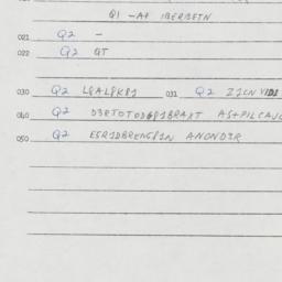 Eastern questionnaire, answ...