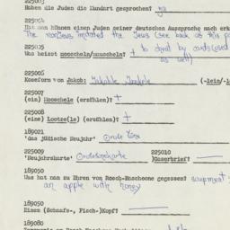 Western questionnaire, answ...