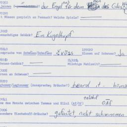 Western questionnaire, answ...