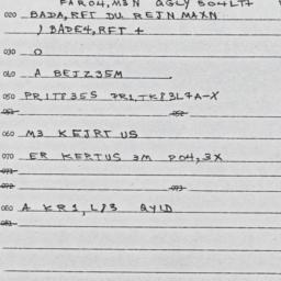 Eastern questionnaire, answ...