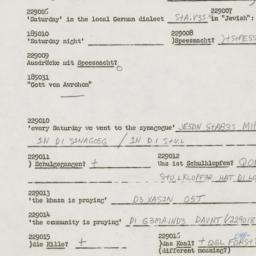 Western questionnaire, answ...