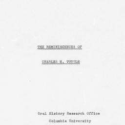 Reminiscences of Charles He...