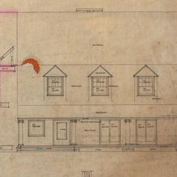 Front elevation, framing se...