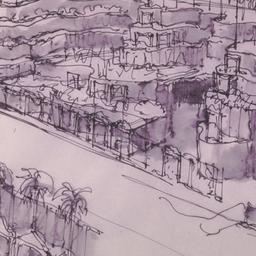 Perspective sketch.