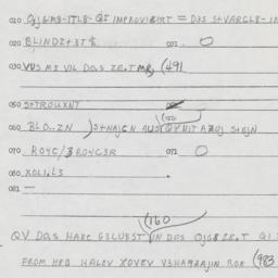 Eastern questionnaire, answ...