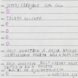 Eastern questionnaire, answ...