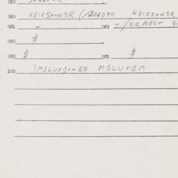 Eastern questionnaire, answ...