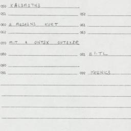 Eastern questionnaire, answ...