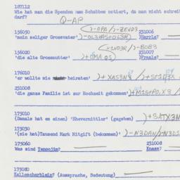 Western questionnaire, answ...
