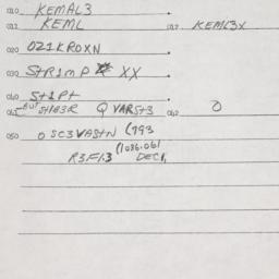 Eastern questionnaire, answ...