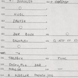 Eastern questionnaire, answ...