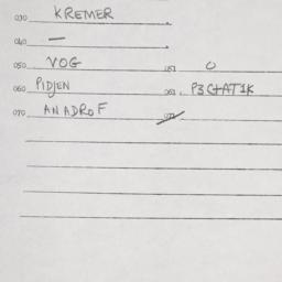 Eastern questionnaire, answ...