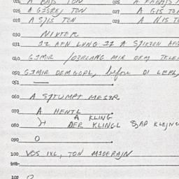 Eastern questionnaire, answ...