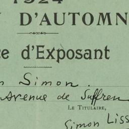 1924 Salon d'Automne Ca...